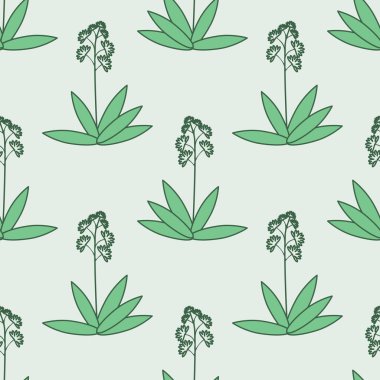 Dekoratif çiçeklerle kusursuz desen