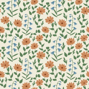 Kusursuz takvim ve çan çiçeği deseni