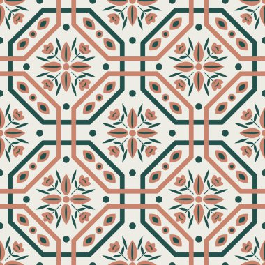 Kusursuz dekoratif soyut vektör deseni