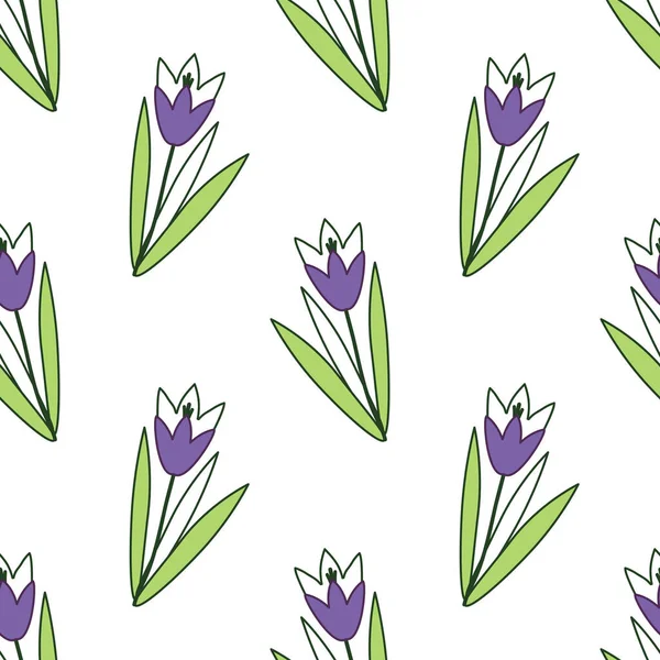 Dekoratif çiçeklerle kusursuz desen