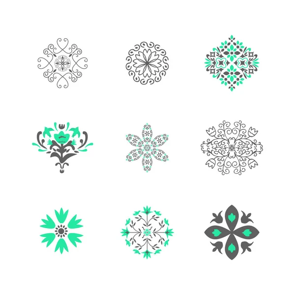 Isoated Decorative Vector Elements Set — Stockový vektor