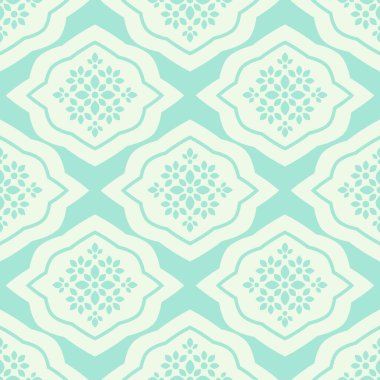 Kusursuz dekoratif mavi çiçek deseni