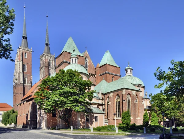 Catedral gótica en Wroclaw, Polonia —  Fotos de Stock