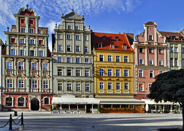 Old houses in Wroclaw