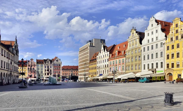 Rynek (Marktplatz) in Breslau, Polen — Stockfoto