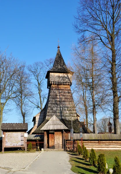 Gamla träkyrkan i debno, Polen — Stockfoto