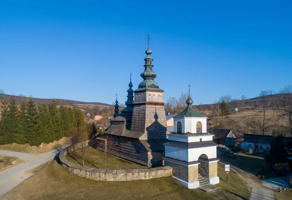 Antigua Iglesia Ortodoxa Owczary Polonia Construido Siglo Xvii Ahora Utiliza —  Fotos de Stock