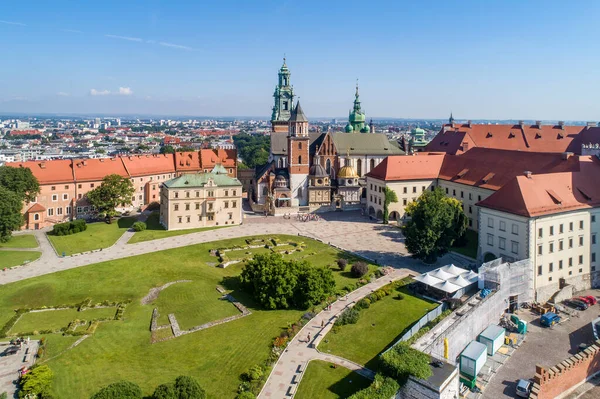 Готичний Собор Royal Wawel Кракові Польща Каплицею Відродження Сигізмунда Золотим — стокове фото