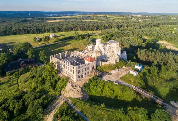 Rabsztyn Polen Ruinen Einer Mittelalterlichen Königsburg Auf Einem Felsen Polnischen — Stockfoto