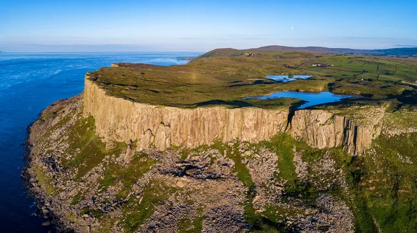 Aerial Panorama Fair Head Big Cliff Northern Ireland — Photo