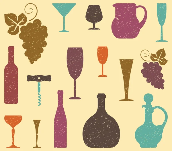 Fondo del vino — Archivo Imágenes Vectoriales