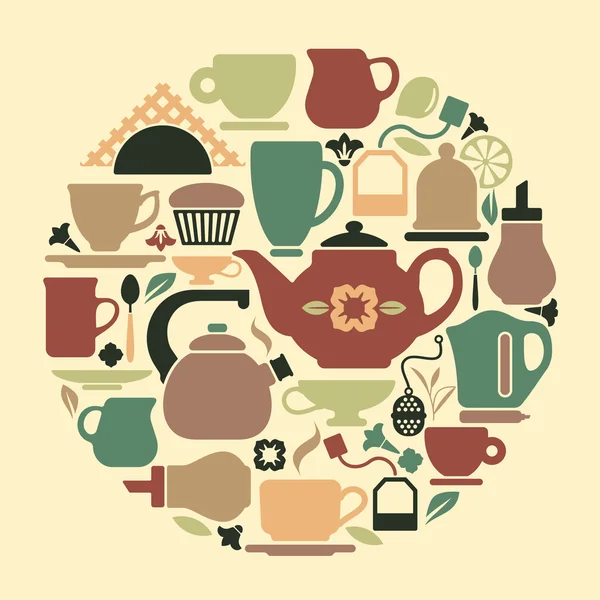 Çay sembolü — Stok Vektör