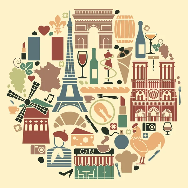 semboller, Fransa bir daire şeklinde