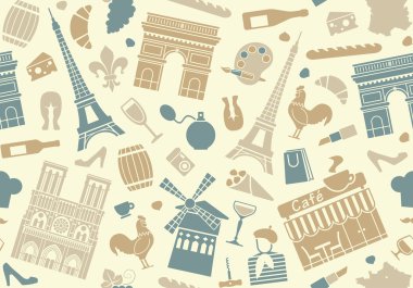 Fransa'nın bir tema üzerinde sorunsuz arka plan