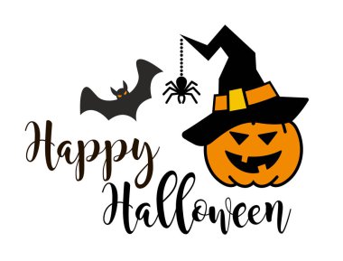 Mutlu Cadılar Bayramı yazıları. Vektör alıntıları. Vektör Görünümü