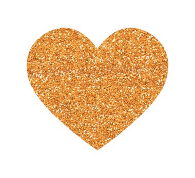 Heart Love Gold Parıltılı Doku. Altın tasarım ögesi.