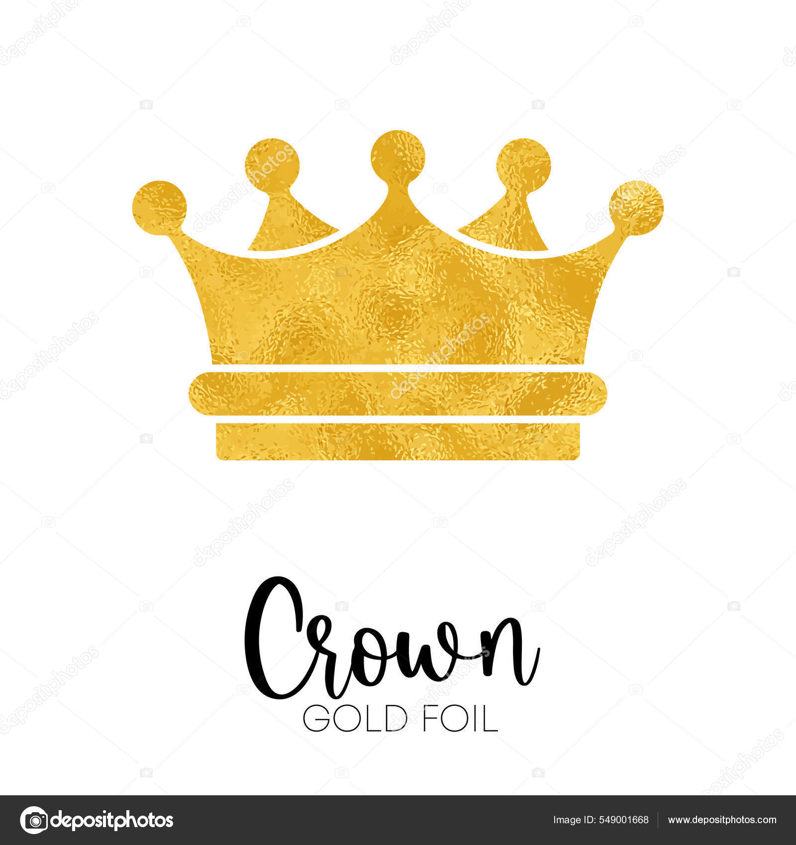 Queens or kings crown vector logo. Logo corona dorada Vector de stock por  ©Klava 549001668