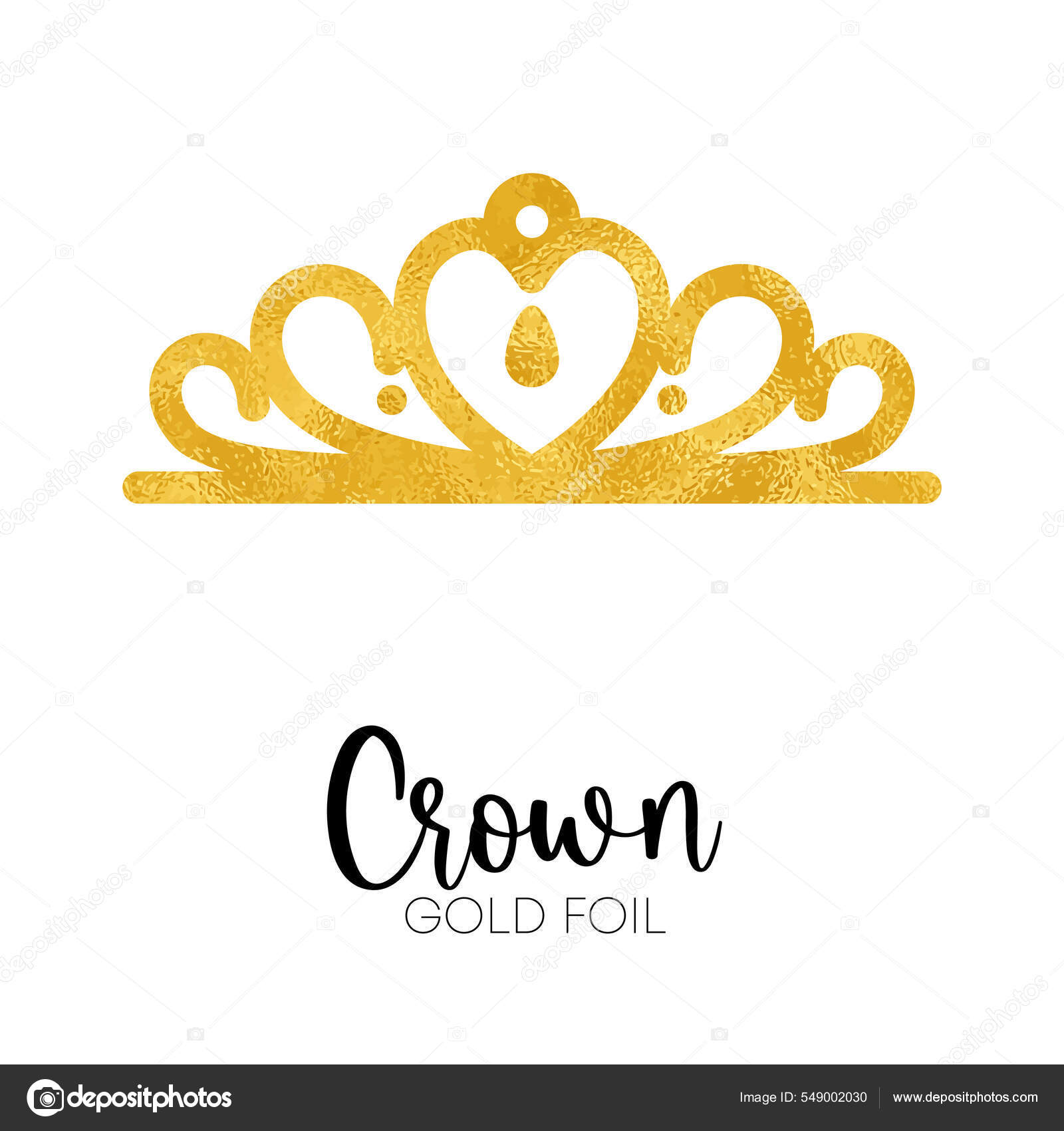 Queens or kings crown vector logo. Logo corona dorada Vector de stock por  ©Klava 549002030