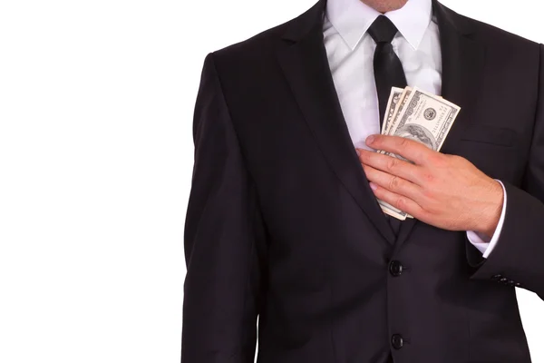 Businessman with money — Stock Photo, Image