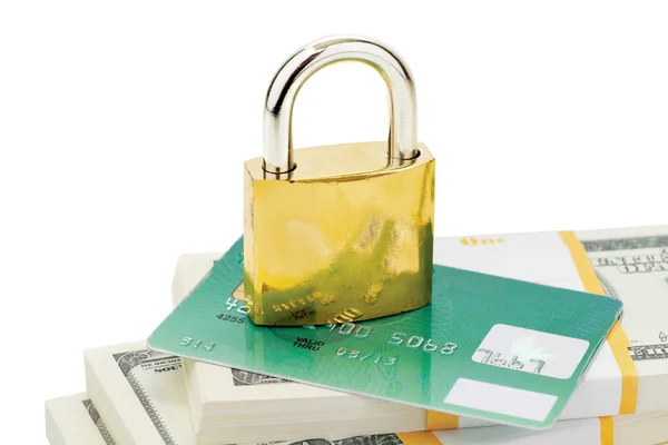 Conceito de segurança do cartão de crédito — Fotografia de Stock