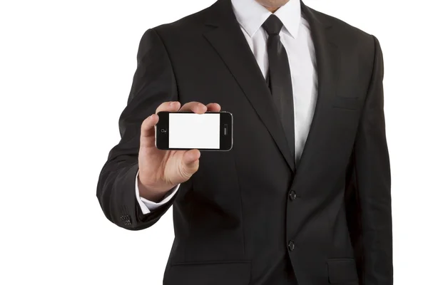 Businessman with mobile phone — Stock Photo, Image