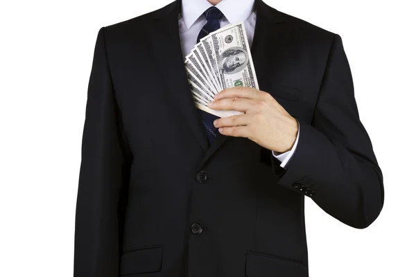 Businessman with money — Stock Photo, Image