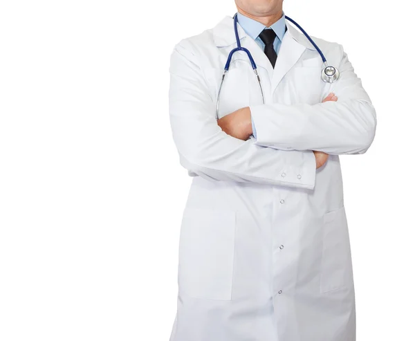 Белый халат доктора — стоковое фото