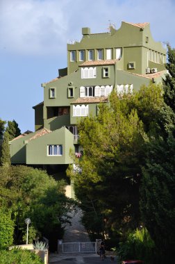 edificio görünümünü de ricardo bofill - xanadu