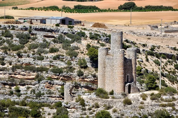 Slott av alarcon i Spanien — Stockfoto