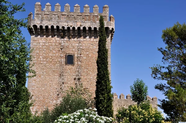 Tornet av alarcon slott i Spanien — Stockfoto