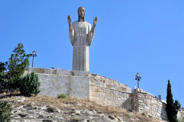 Standbeeld van Christus in palencia — Stockfoto