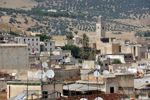 Fez medina (eski şehir Fes görünümünü) — Stok fotoğraf