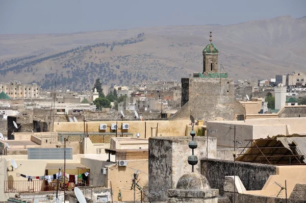 Nézd Fez Medina (régi város Fes) — Stock Fotó