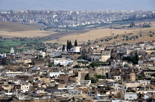 Vista de Fez medina (Cidade velha de Fes ) — Fotografia de Stock