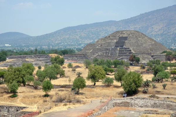 Пирамиды Теотиуакана, Мексика — стоковое фото