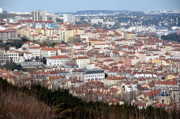 Luftaufnahme von Lyon, Frankreich — Stockfoto