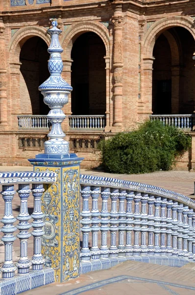 Most plaza de espana v seville, Španělsko — Stock fotografie