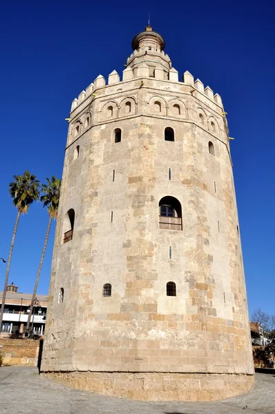 Torre del Oro w Sewilli, Hiszpania — Zdjęcie stockowe