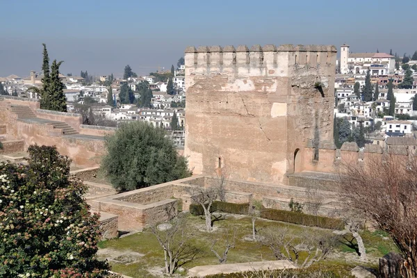 Granada'da alhambra Tower palace — Stok fotoğraf