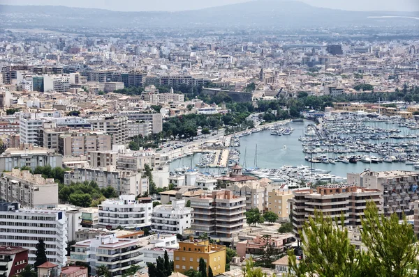 Palma de Mallorca, İspanya havadan görünümü — Stok fotoğraf