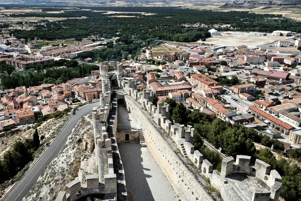 Castelo de Pe=afiel tirado do interior — Fotografia de Stock