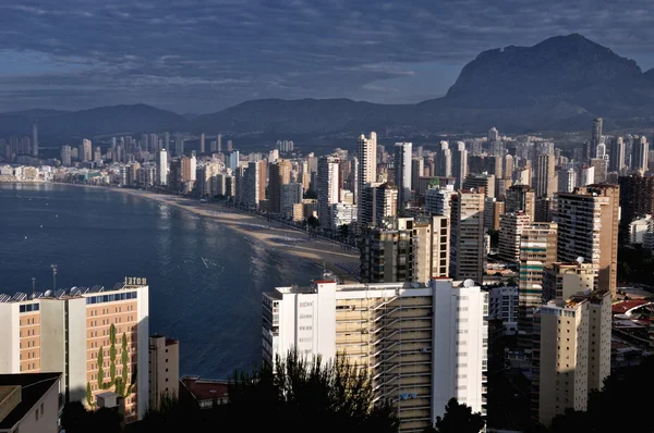 Benidorm Aerial View in the Morning — Stock Photo, Image