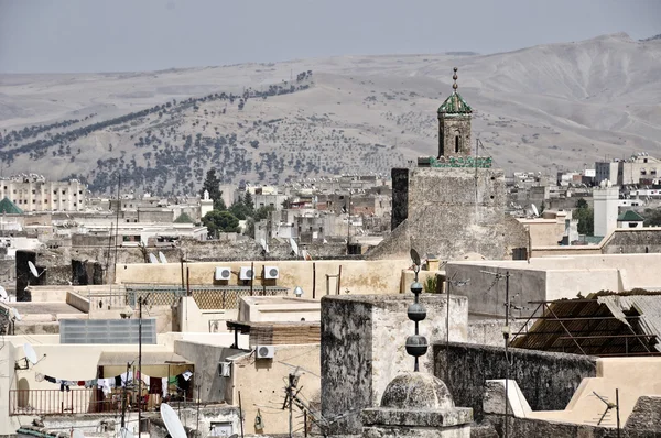 Utsikt över Fez medina (gamla staden Fes) — Stockfoto