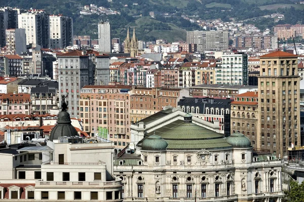 Vue aérienne de Bilbao — Photo