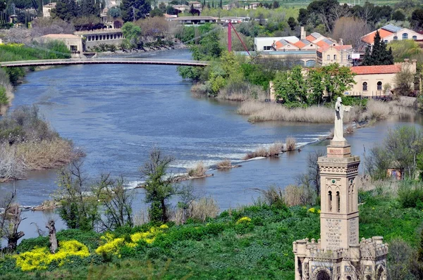 Letecký pohled na toledo, Španělsko — Stock fotografie