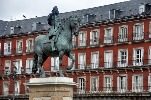 马德里市长广场Plaza mayor, Μαδρίτη — 图库照片