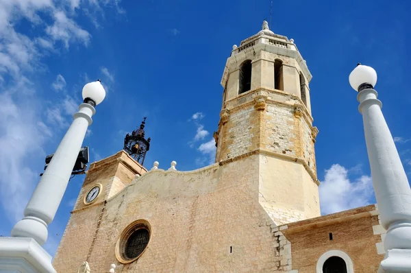 シッチェス、スペインの大聖堂 — ストック写真