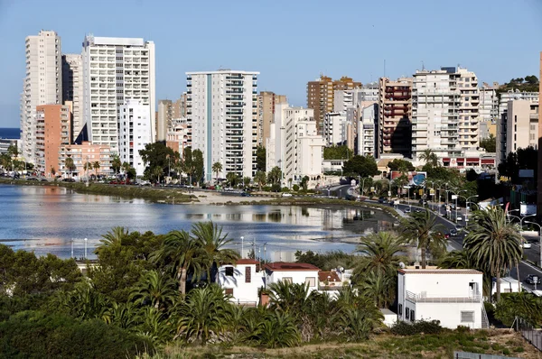 Urban utsikt över calpe — Stockfoto