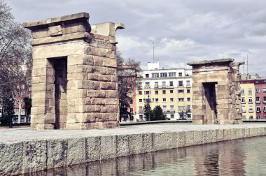 Temple of Debod in Madrid clipart