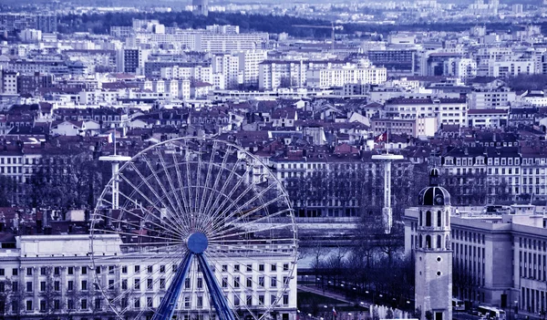 Veduta aerea di Lione, Francia — Foto Stock